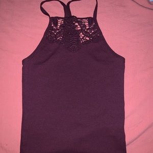 Lace halter cami